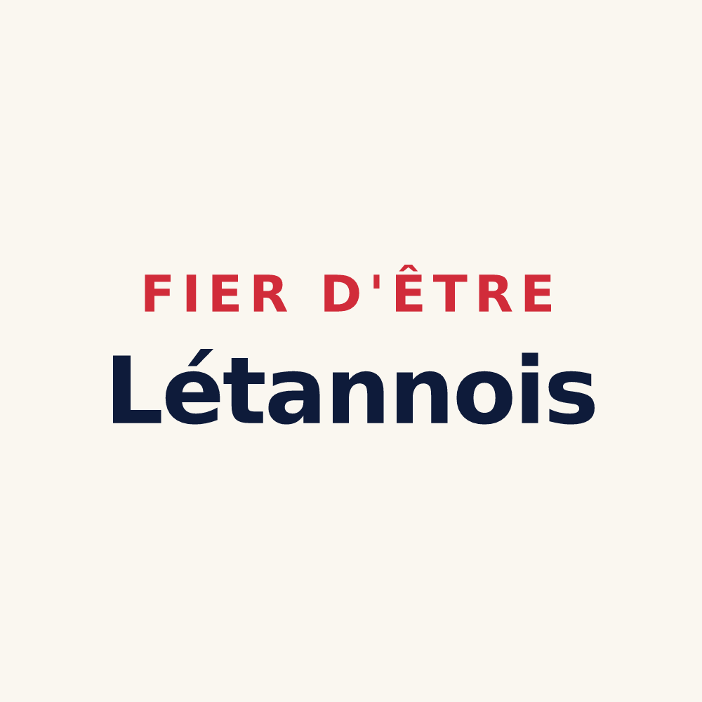 Tasse « Fier d'être Létannois » — design pour Létanne