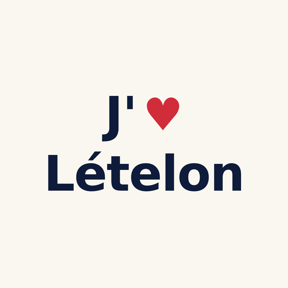 Tasse personnalisée Lételon — design J'aime Lételon