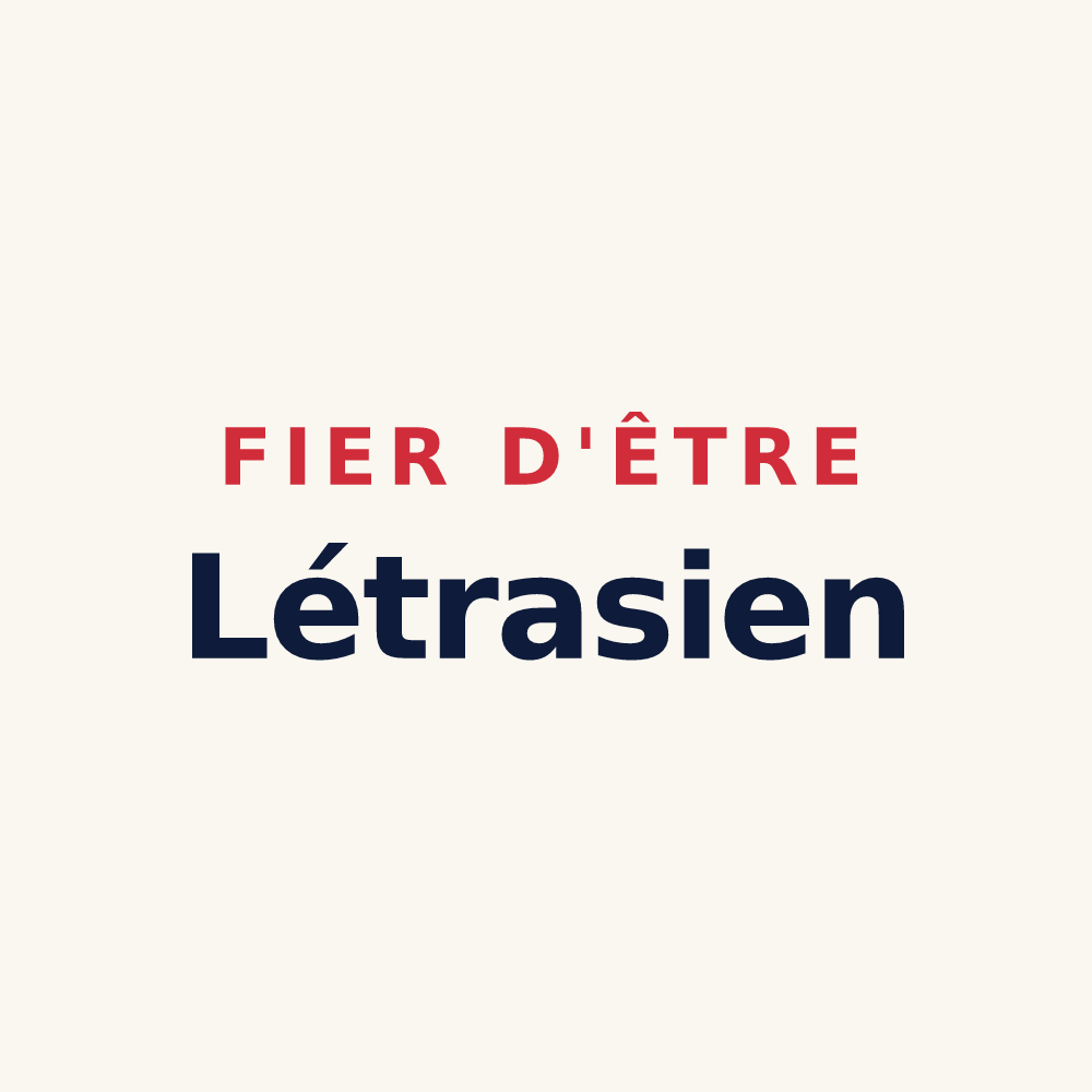 Tasse « Fier d'être Létrasien » — design pour Létra