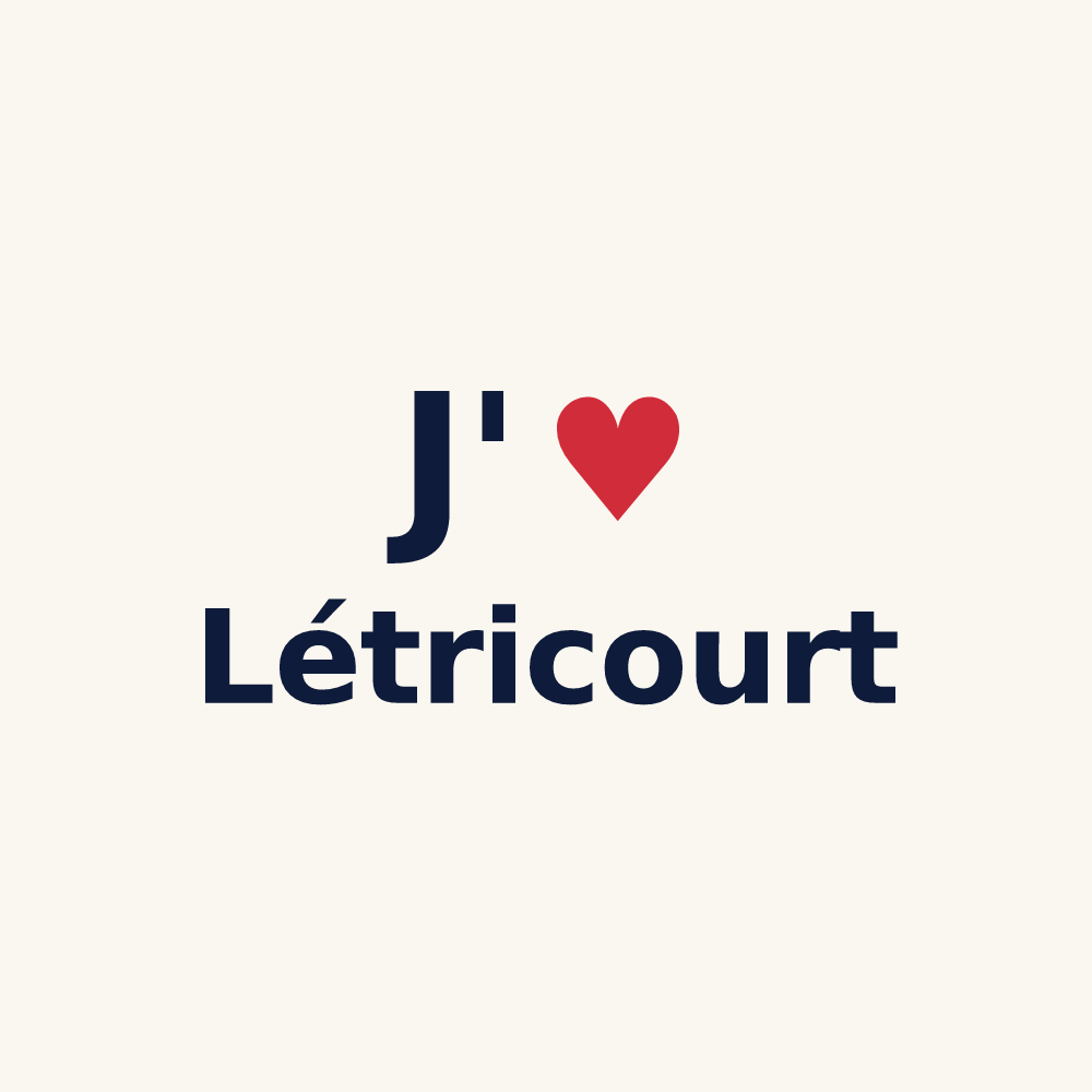 Tasse personnalisée Létricourt — design J'aime Létricourt