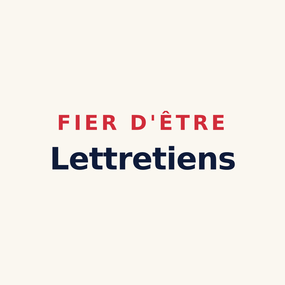 Tasse « Fier d'être Lettretiens » — design pour Lettret