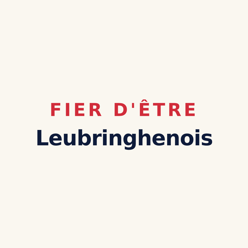 Tasse « Fier d'être Leubringhenois » — design pour Leubringhen