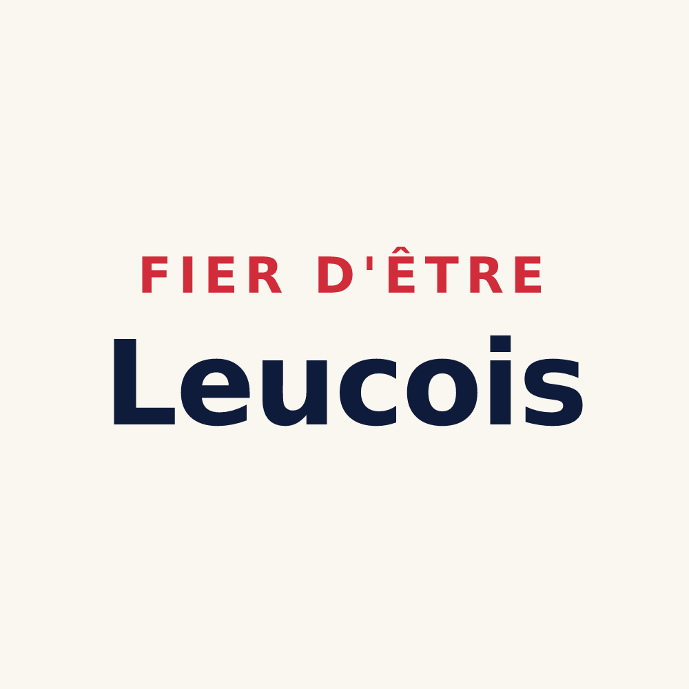 Tasse « Fier d'être Leucois » — design pour Leuc