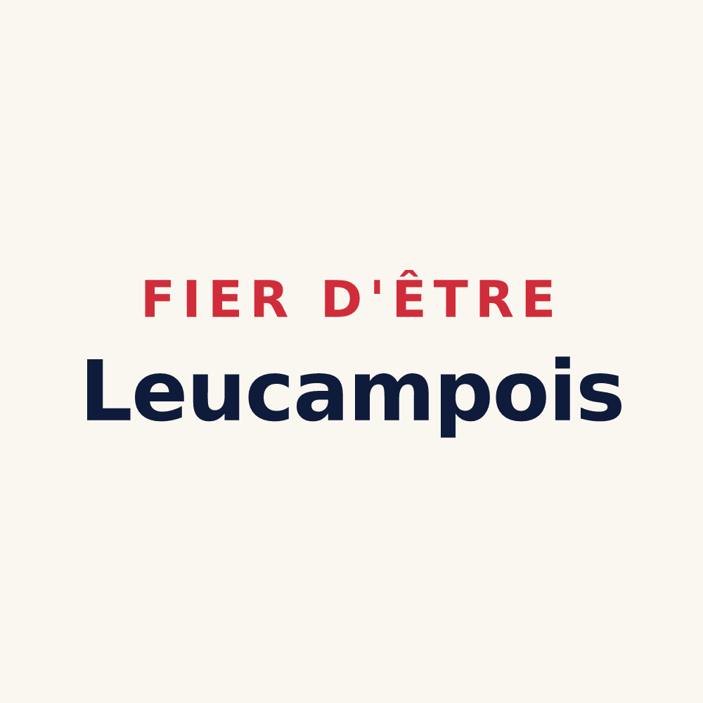 Tasse « Fier d'être Leucampois » — design pour Leucamp