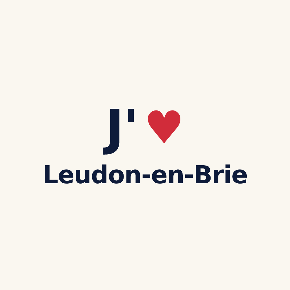Tasse personnalisée Leudon-en-Brie — design J'aime Leudon-en-Brie