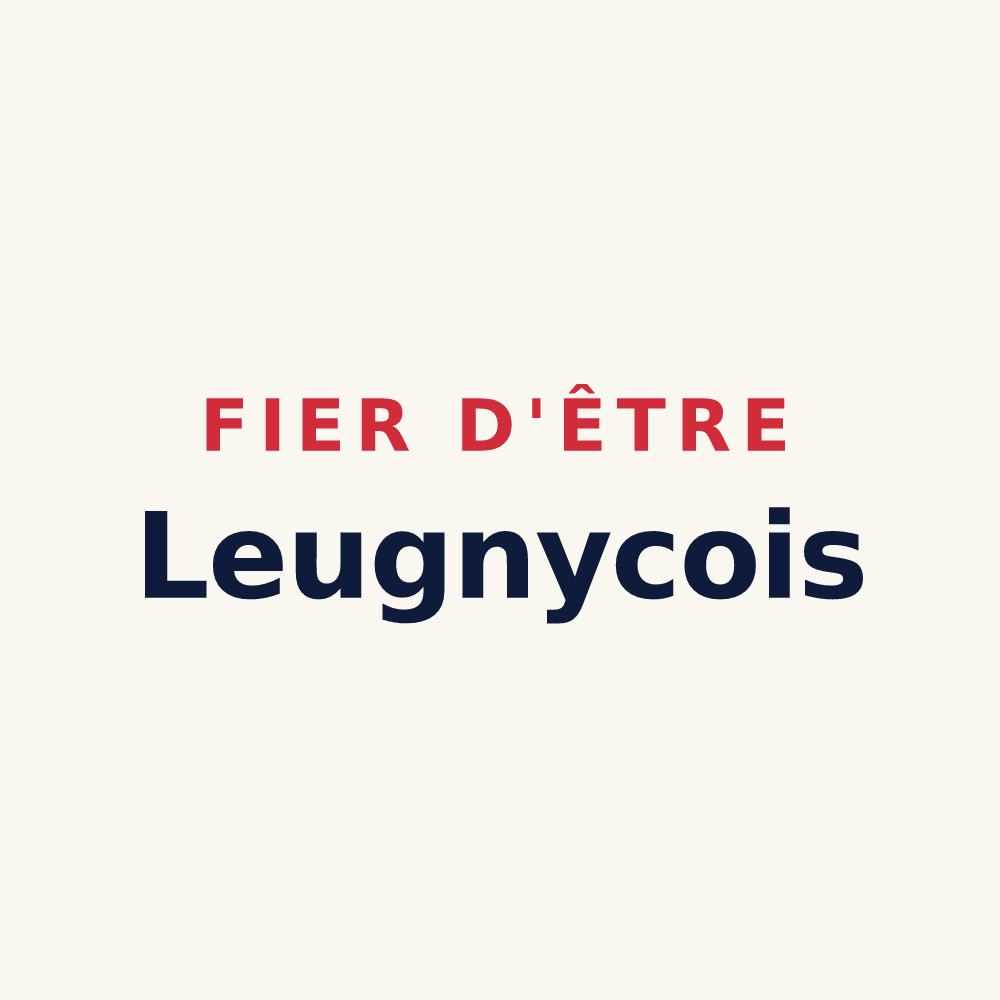 Tasse « Fier d'être Leugnycois » — design pour Leugny