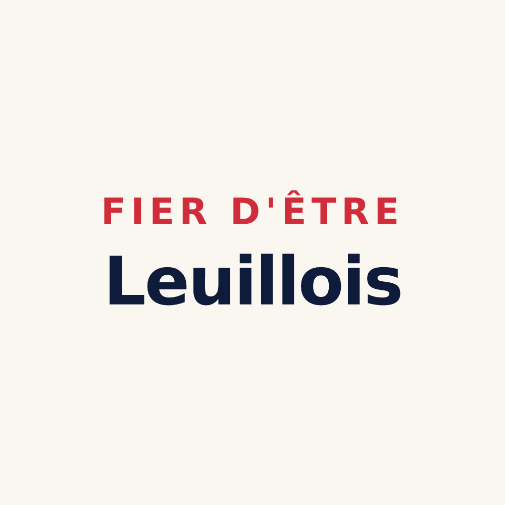 Tasse « Fier d'être Leuillois » — design pour Leuilly-sous-Coucy