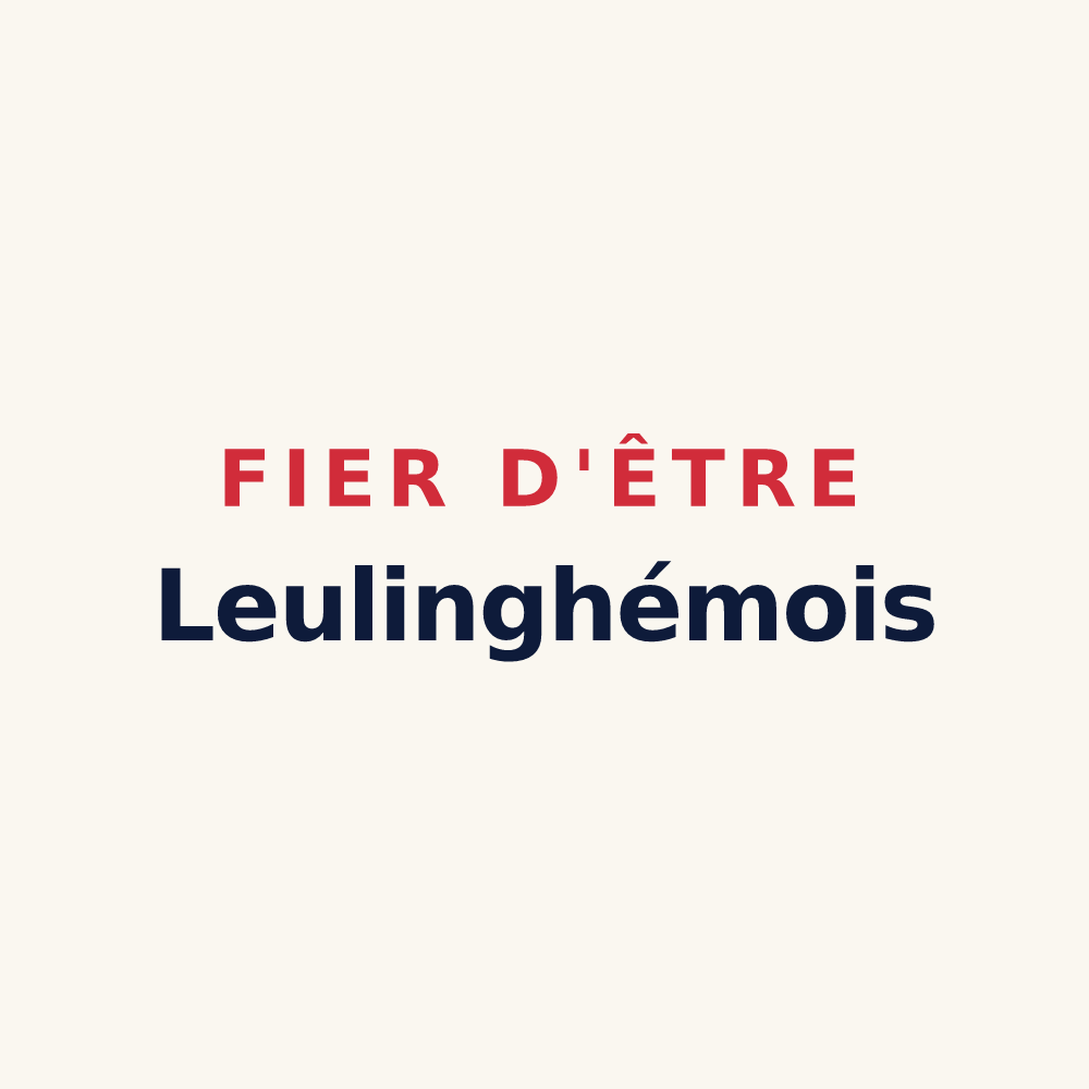 Tasse « Fier d'être Leulinghémois » — design pour Leulinghem