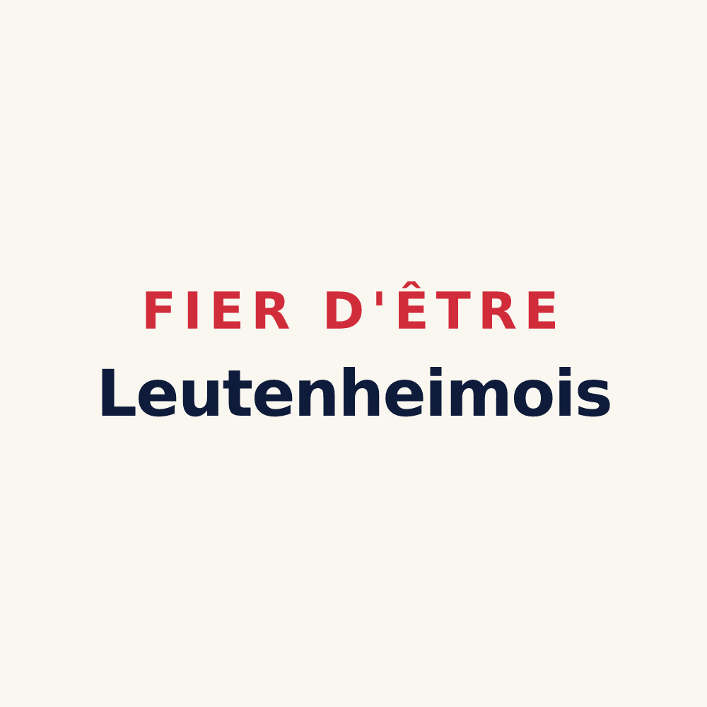 Tasse « Fier d'être Leutenheimois » — design pour Leutenheim