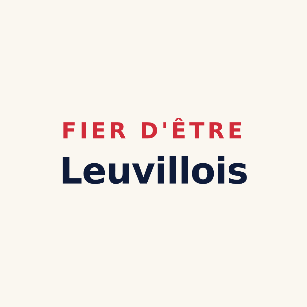 Tasse « Fier d'être Leuvillois » — design pour Leuville-sur-Orge