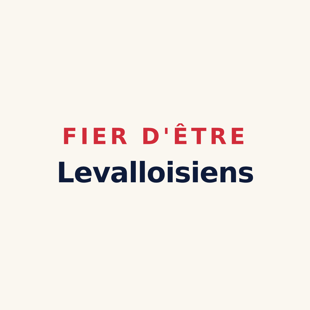 Tasse « Fier d'être Levalloisiens » — design pour Levallois-Perret