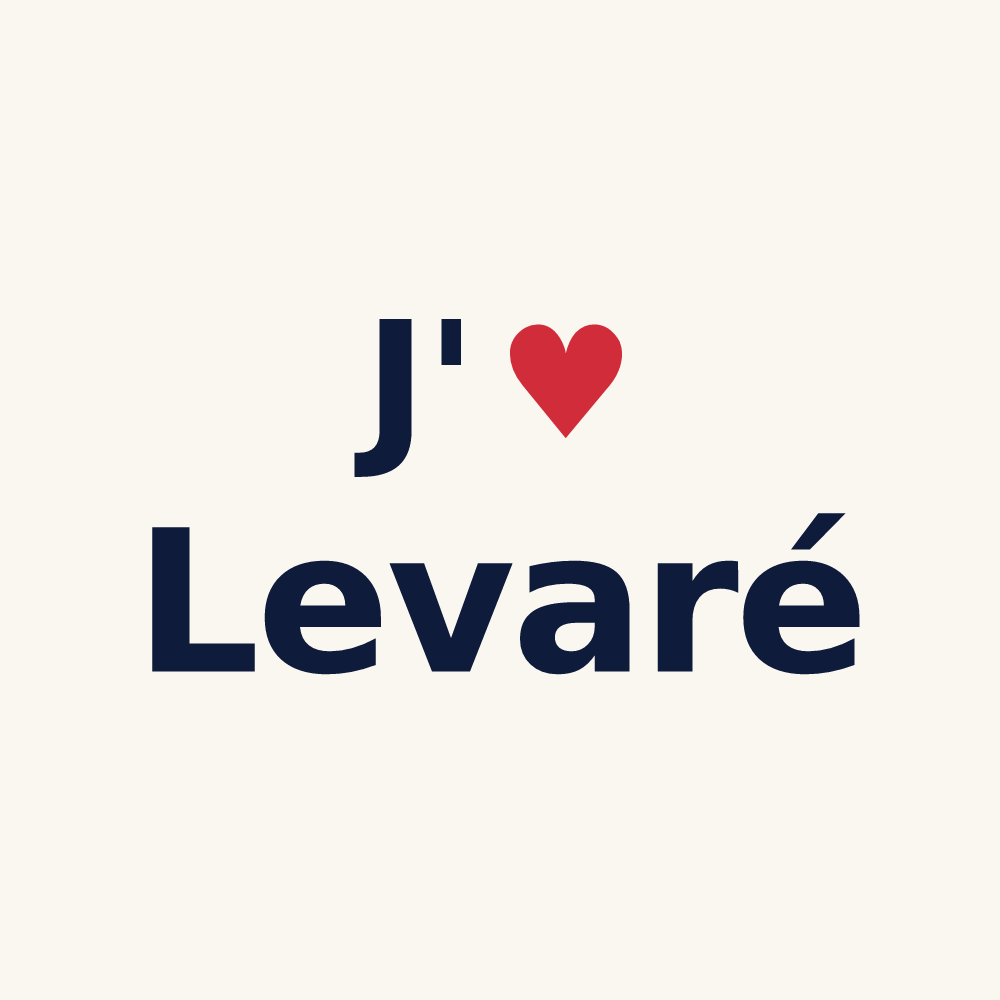 Tasse personnalisée Levaré — design J'aime Levaré