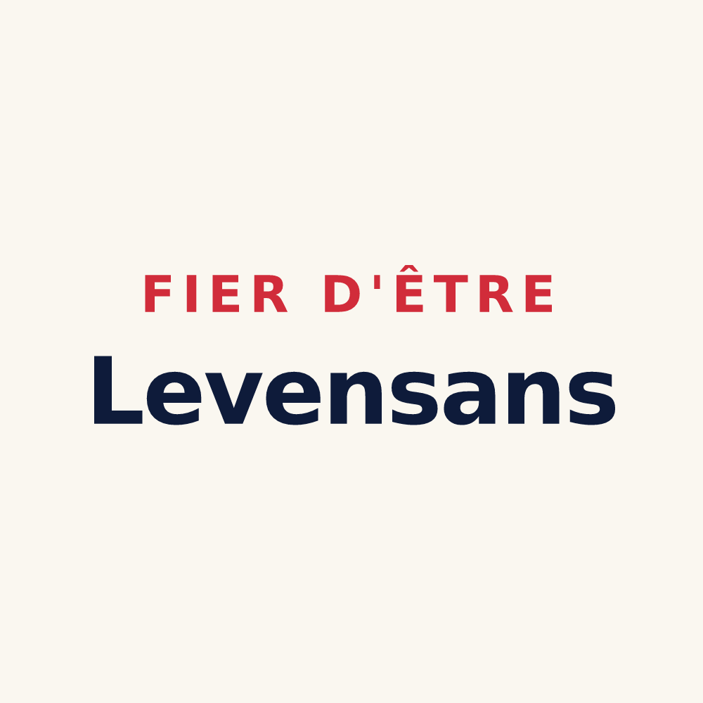 Tasse « Fier d'être Levensans » — design pour Levens