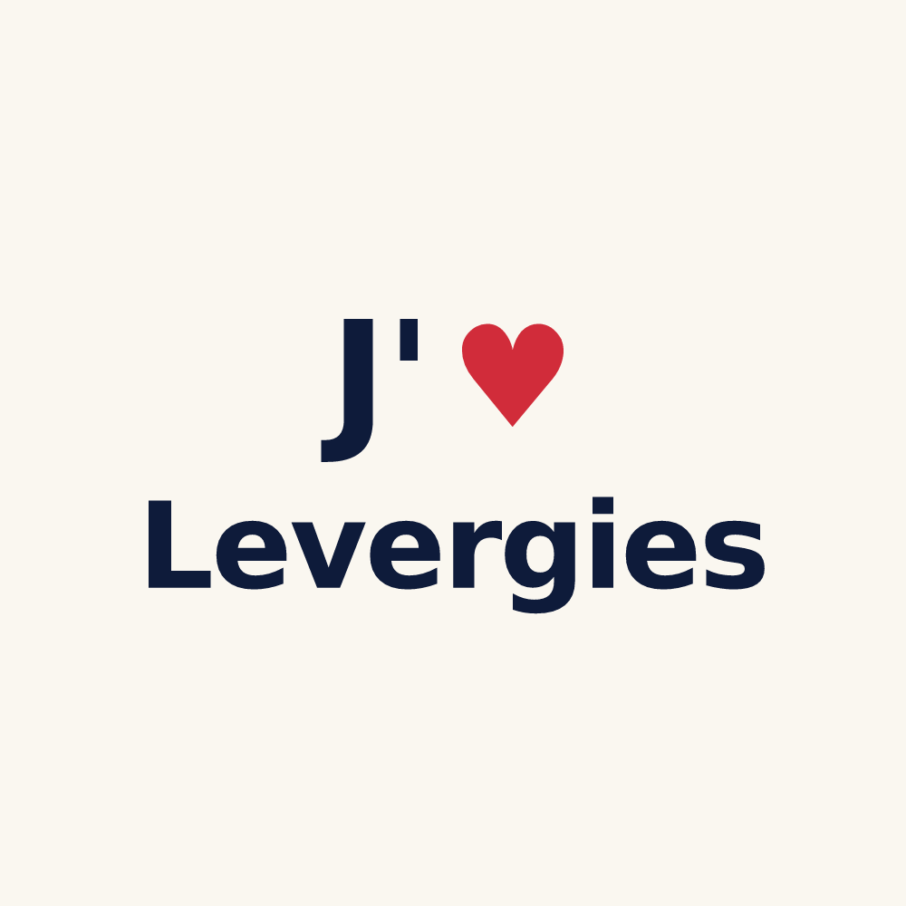 Tasse personnalisée Levergies — design J'aime Levergies