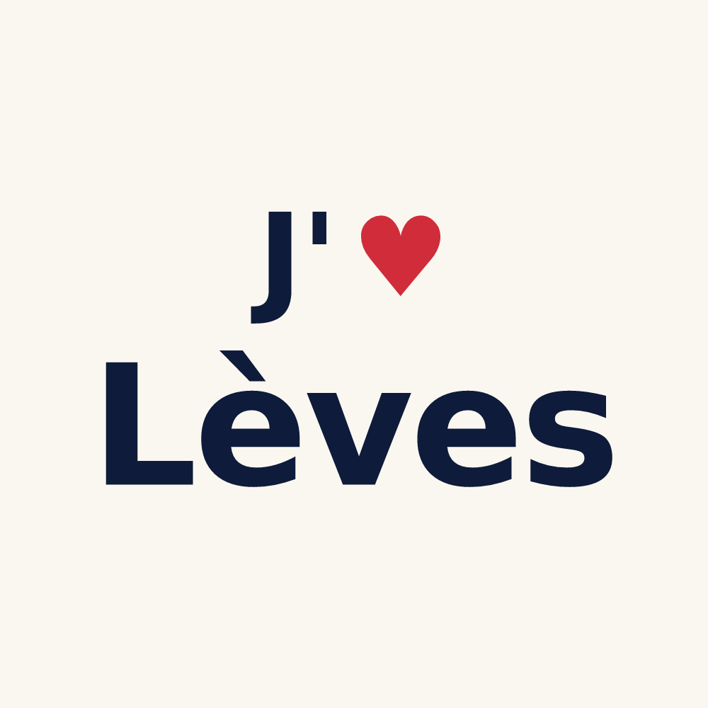 Tasse personnalisée Lèves — design J'aime Lèves