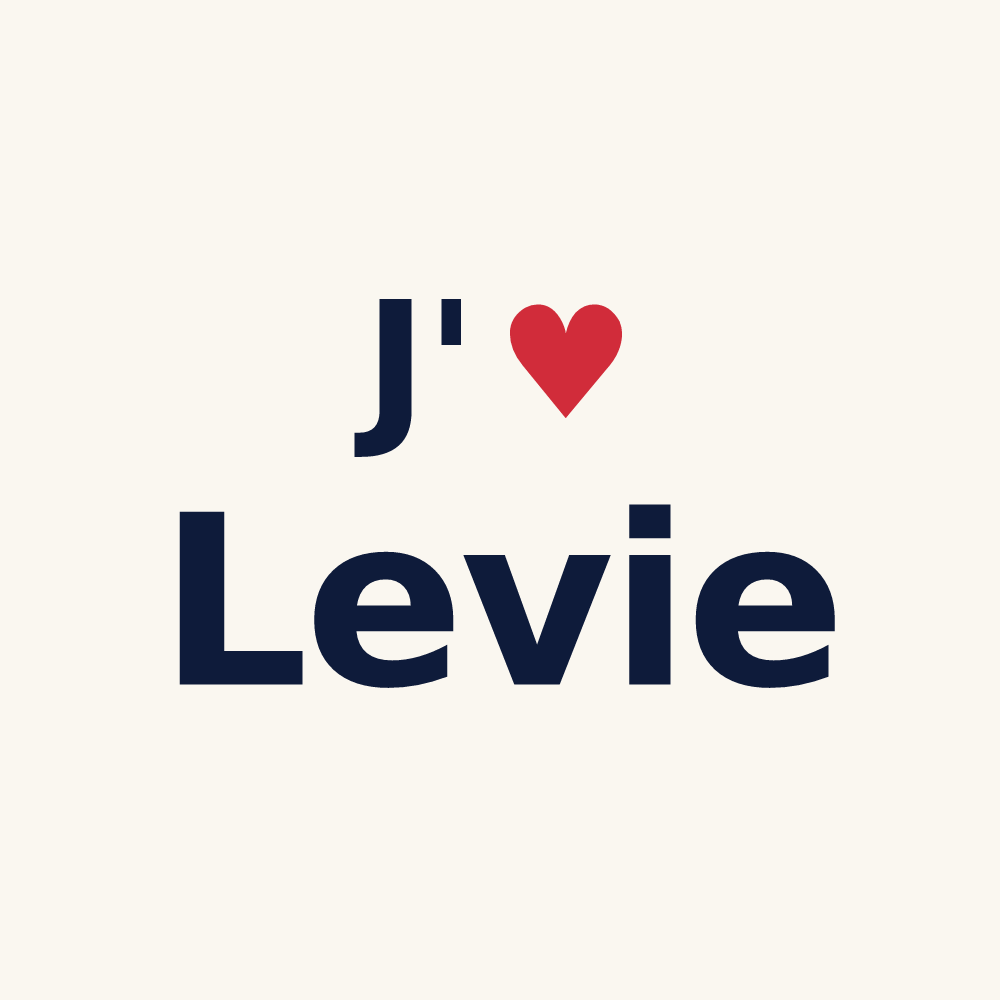 Tasse personnalisée Levie — design J'aime Levie