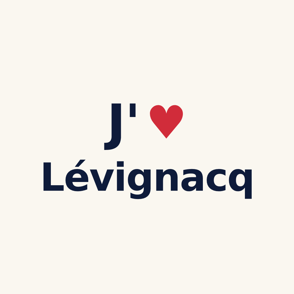 Tasse personnalisée Lévignacq — design J'aime Lévignacq