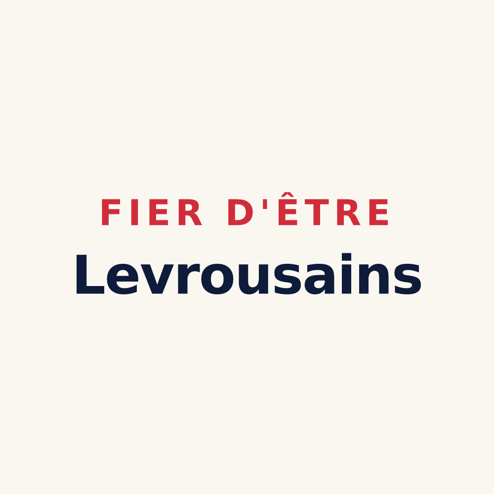 Tasse « Fier d'être Levrousains » — design pour Levroux