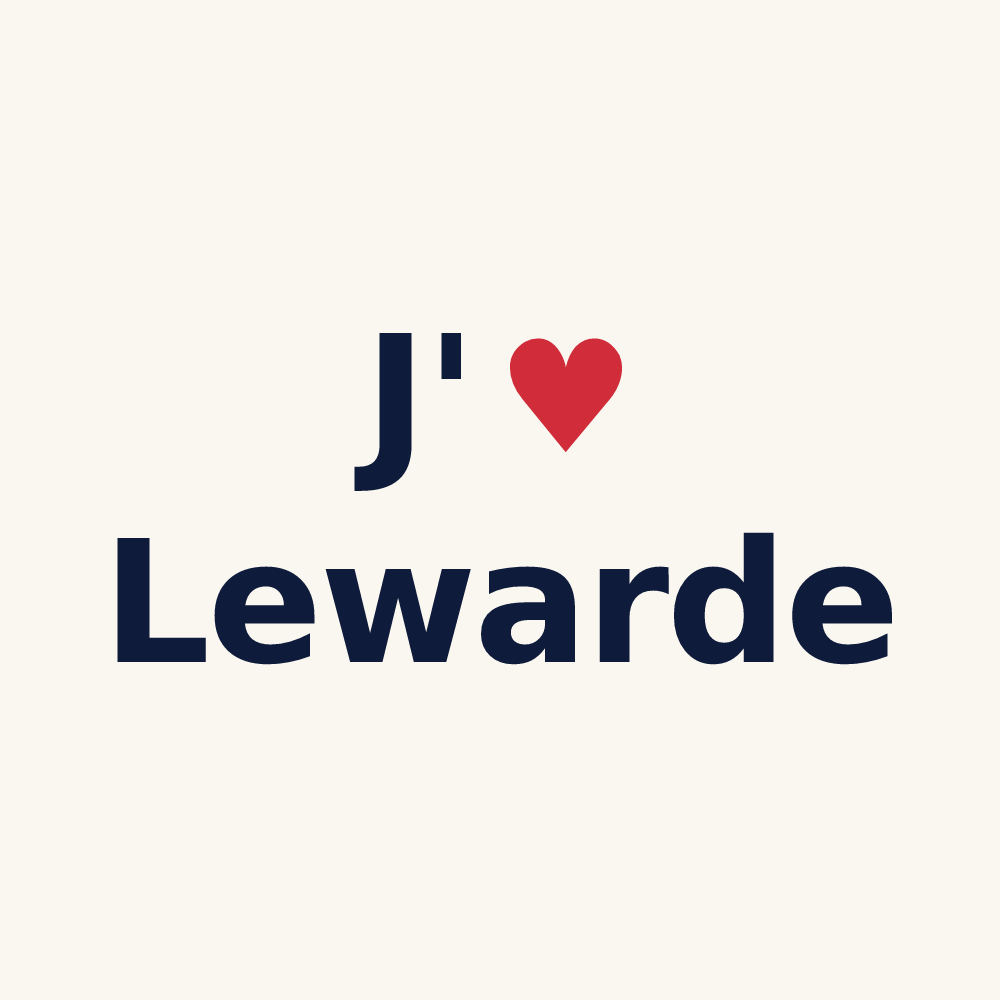 Tasse personnalisée Lewarde — design J'aime Lewarde
