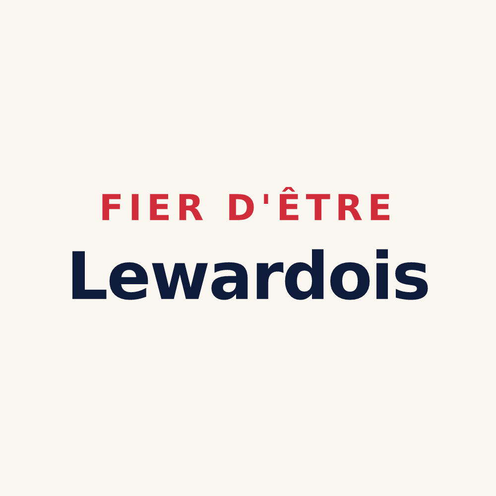 Tasse « Fier d'être Lewardois » — design pour Lewarde