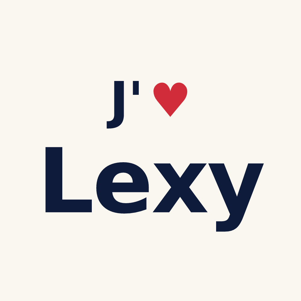 Tasse personnalisée Lexy — design « J'aime Lexy » imprimé sur la tasse