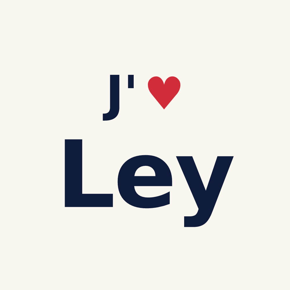 Tasse personnalisée Ley — design J'aime Ley