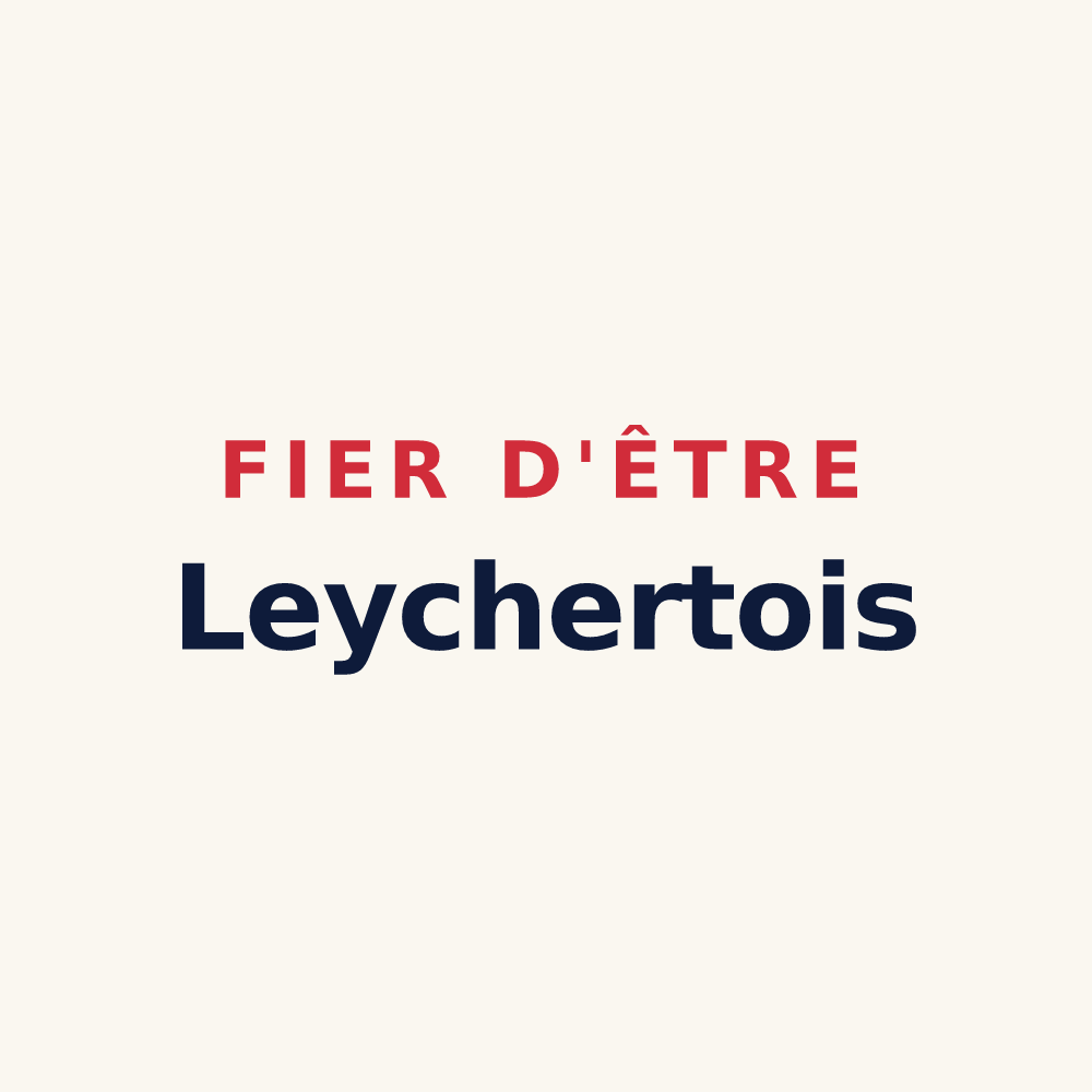 Tasse « Fier d'être Leychertois » — design pour Leychert