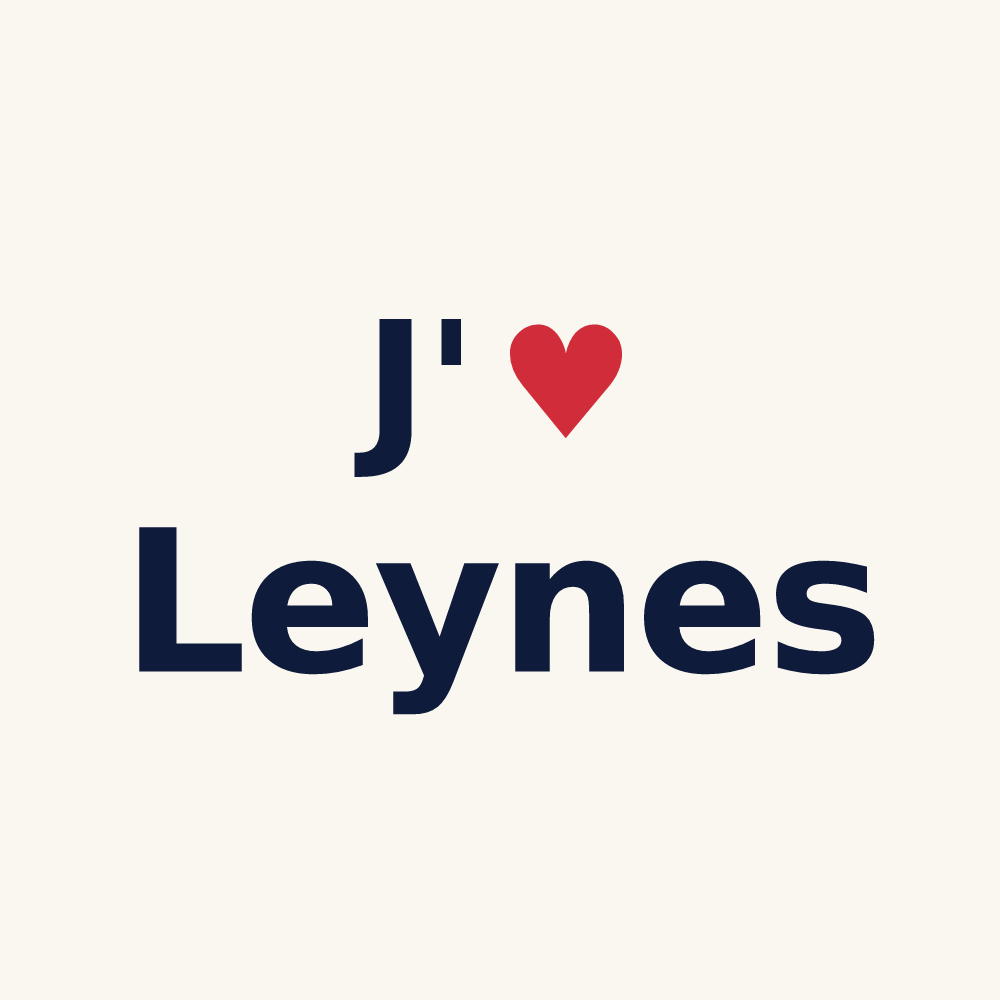 Tasse personnalisée Leynes — design J'aime Leynes