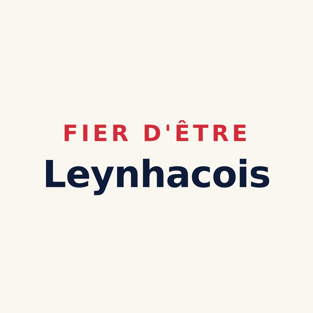 Tasse « Fier d'être Leynhacois » — design pour Leynhac