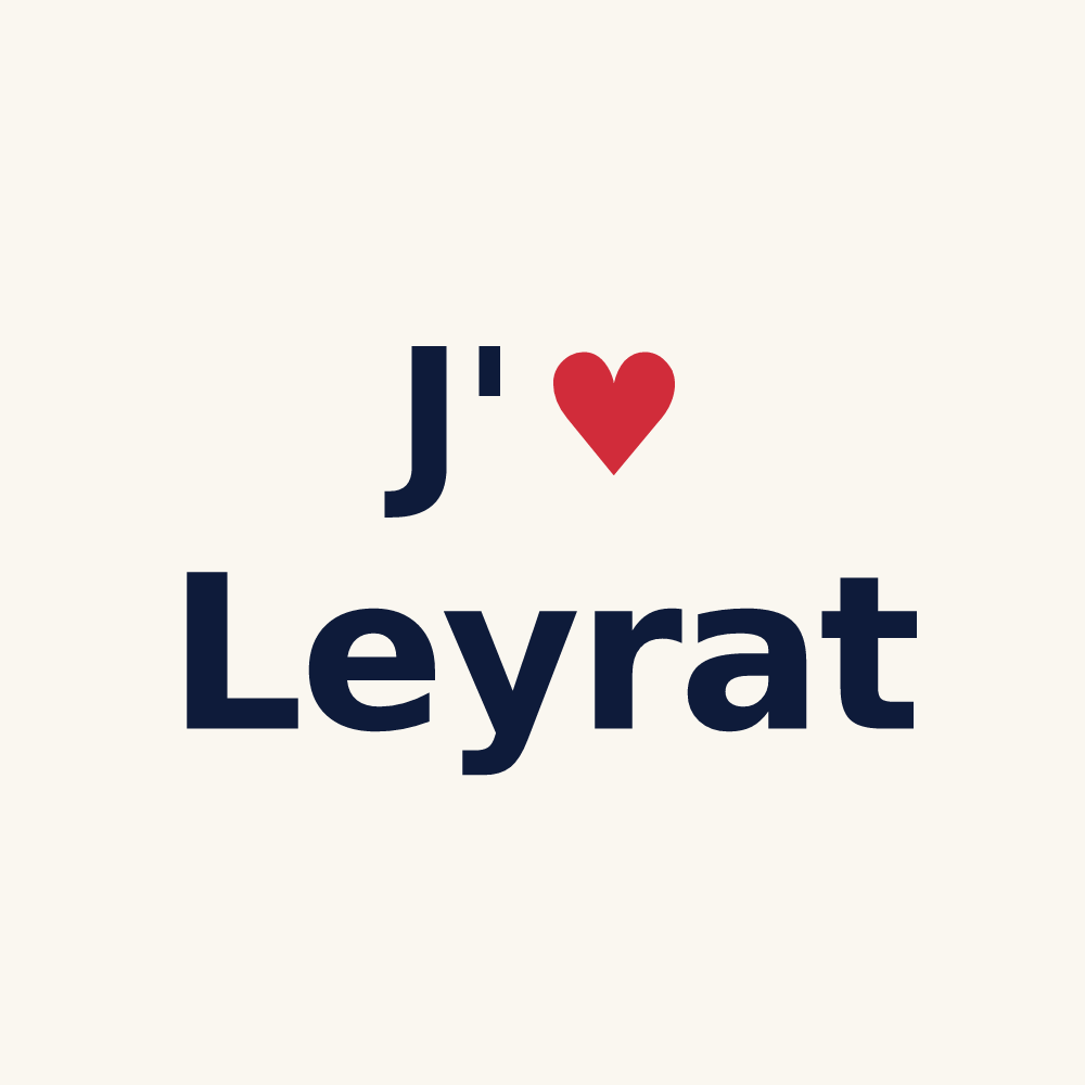Tasse personnalisée Leyrat — design J'aime Leyrat