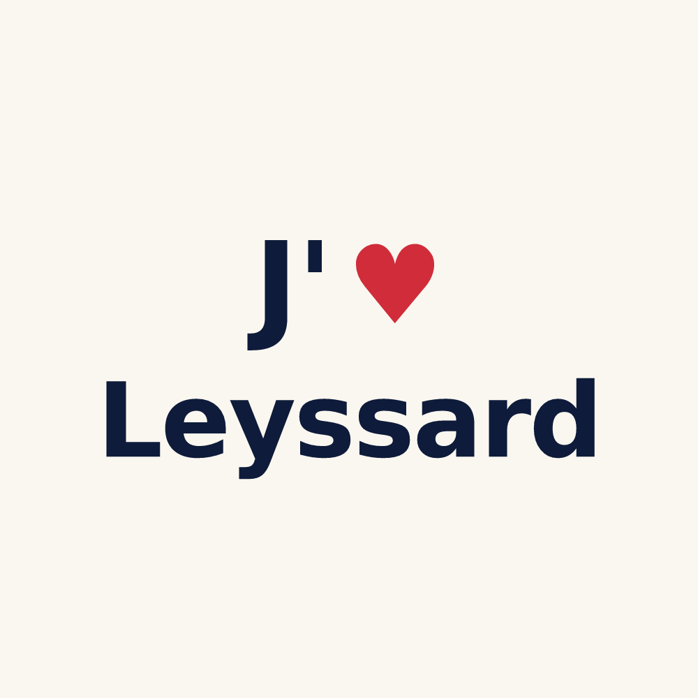 Tasse personnalisée Leyssard — design J'aime Leyssard