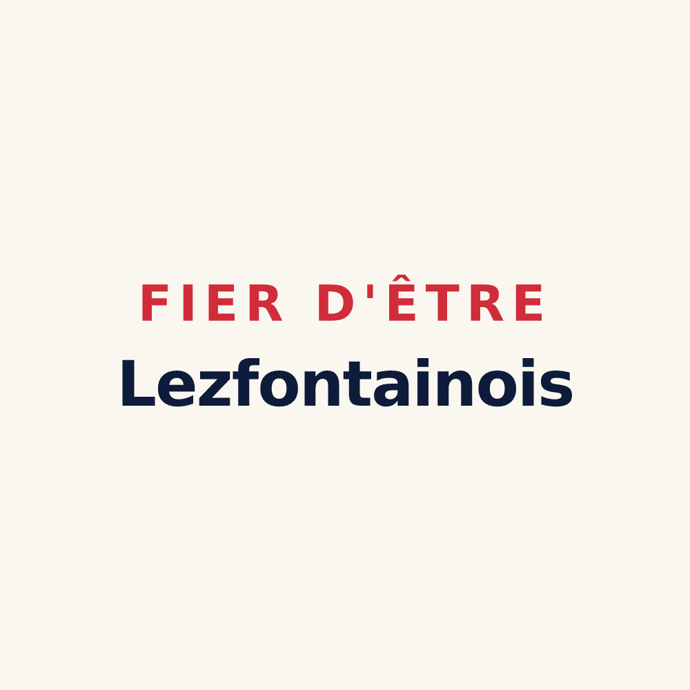 Tasse « Fier d'être Lezfontainois » — design pour Lez-Fontaine