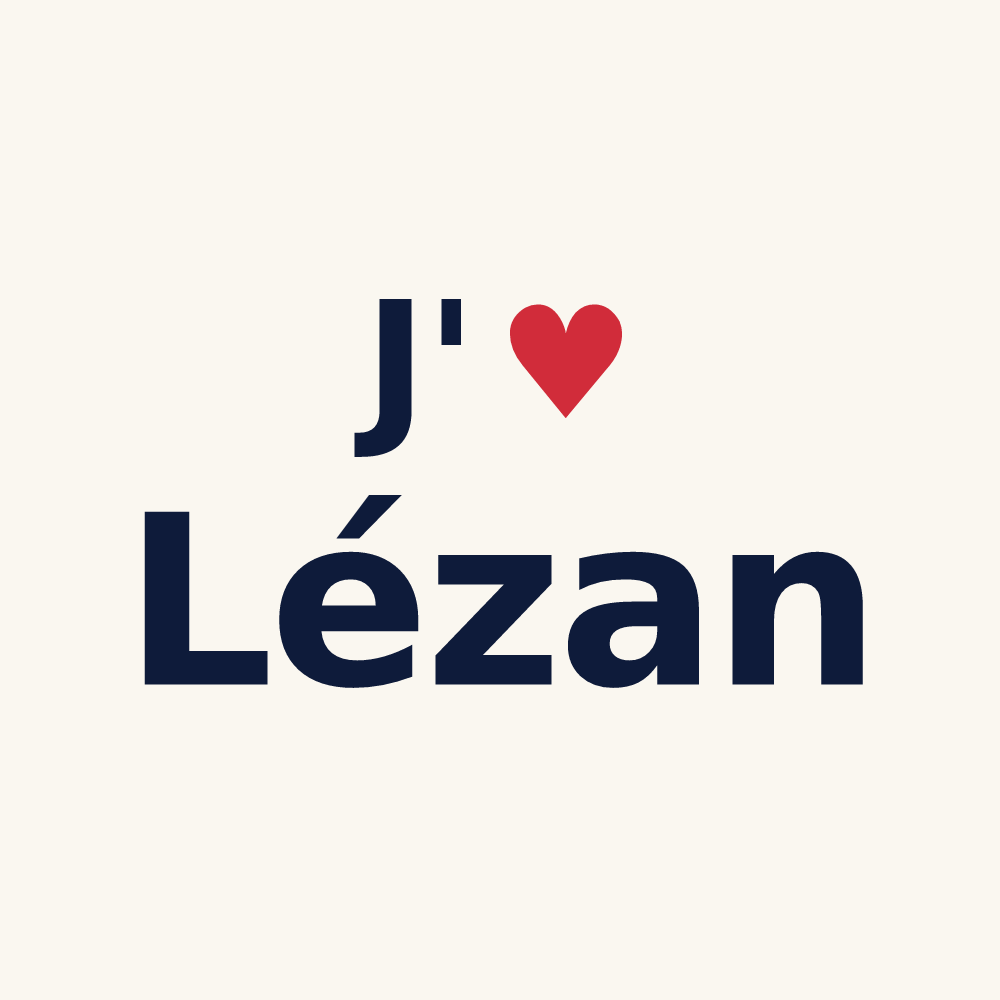 Tasse personnalisée Lézan — design « J'aime Lézan » imprimé sur la tasse