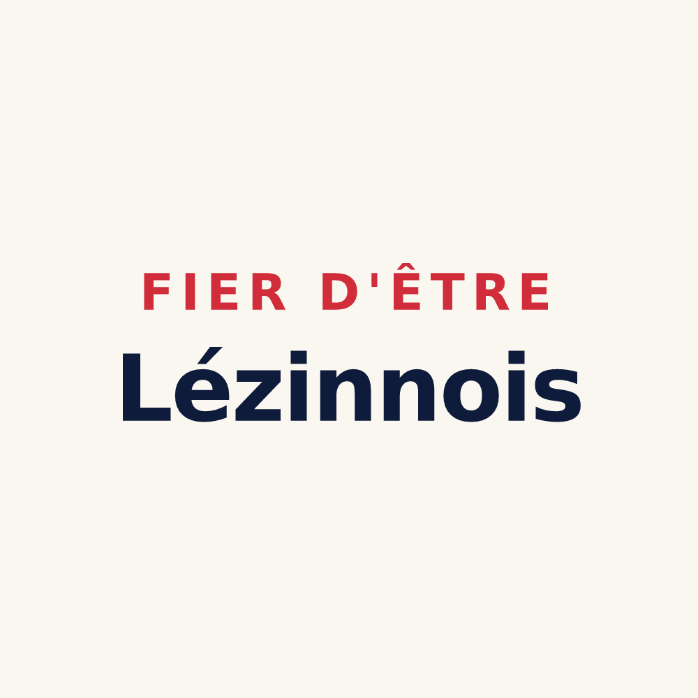 Tasse « Fier d'être Lézinnois » — design pour Lézinnes