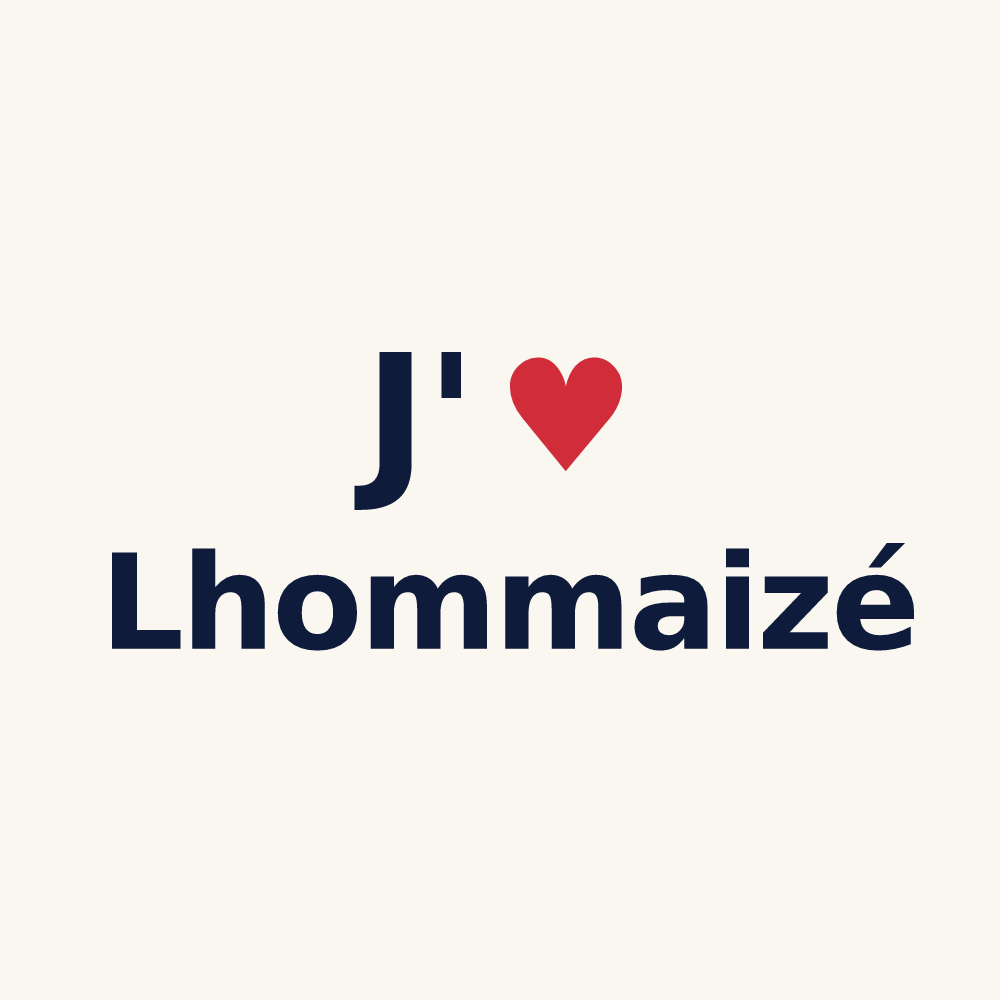 Tasse personnalisée Lhommaizé — design « J'aime Lhommaizé » imprimé sur la tasse