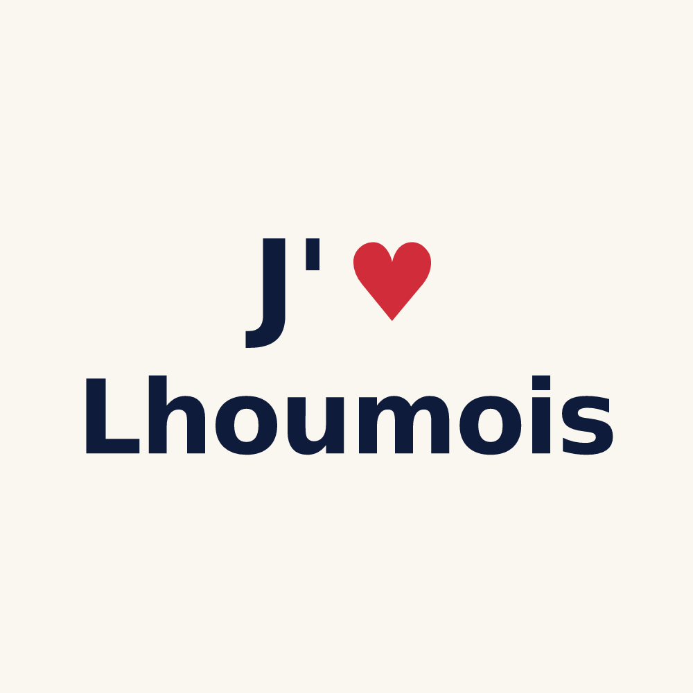 Tasse personnalisée Lhoumois — design J'aime Lhoumois