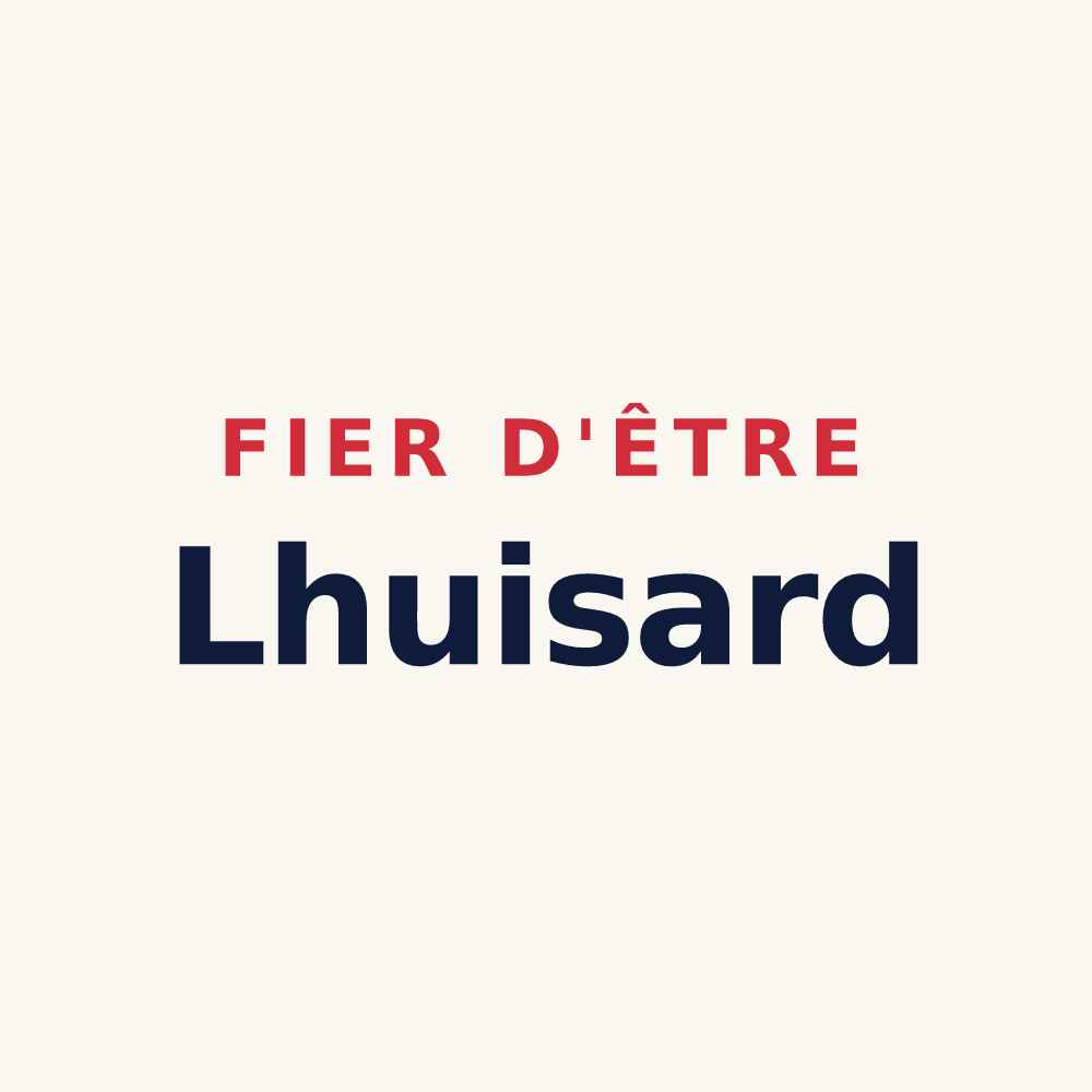 Tasse « Fier d'être Lhuisard » — design pour Lhuis