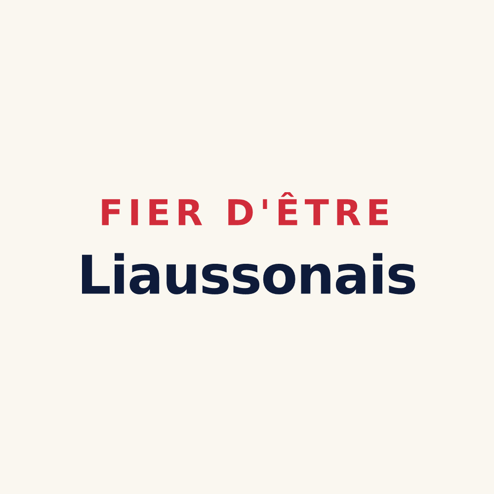 Tasse « Fier d'être Liaussonais » — design pour Liausson