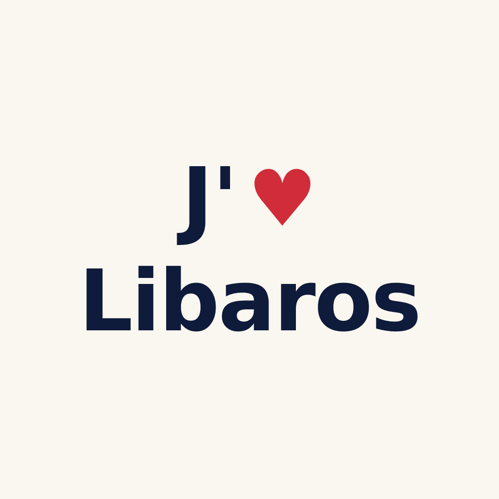 Tasse personnalisée Libaros — design J'aime Libaros