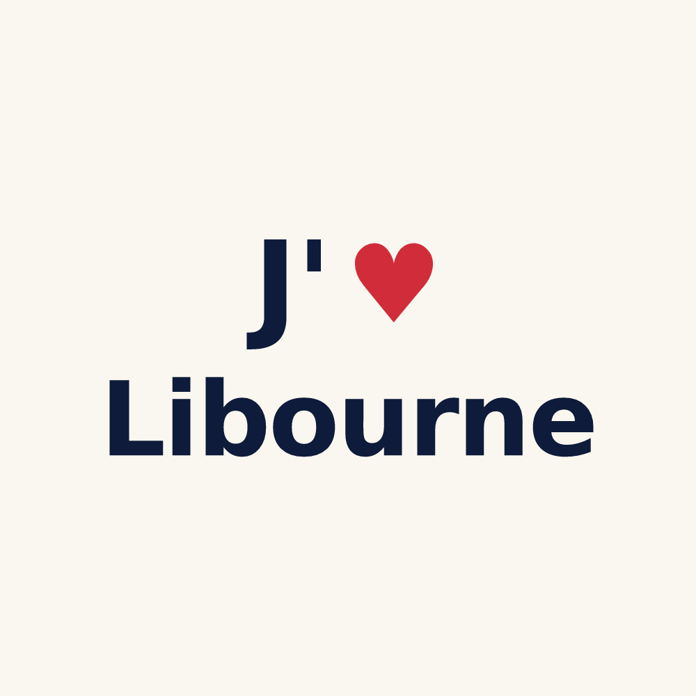 Tasse personnalisée Libourne — design J'aime Libourne