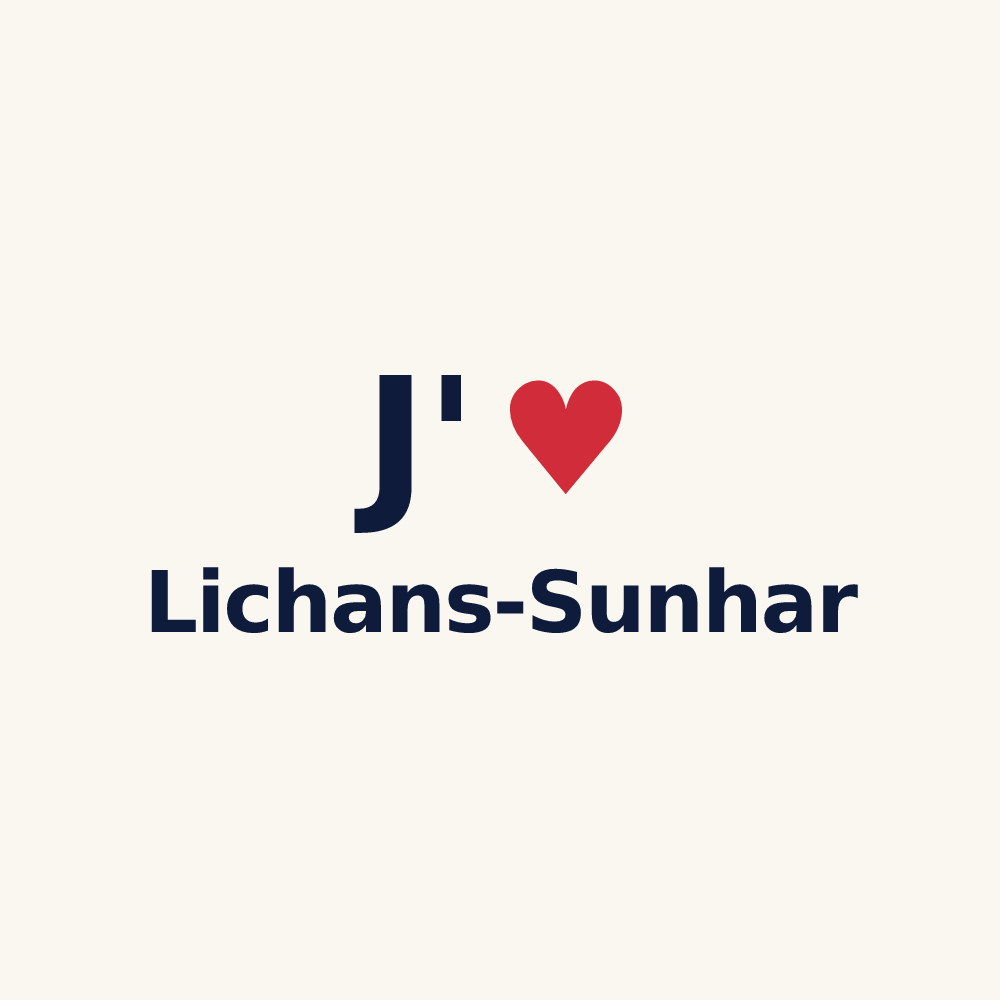 Tasse personnalisée Lichans-Sunhar — design J'aime Lichans-Sunhar