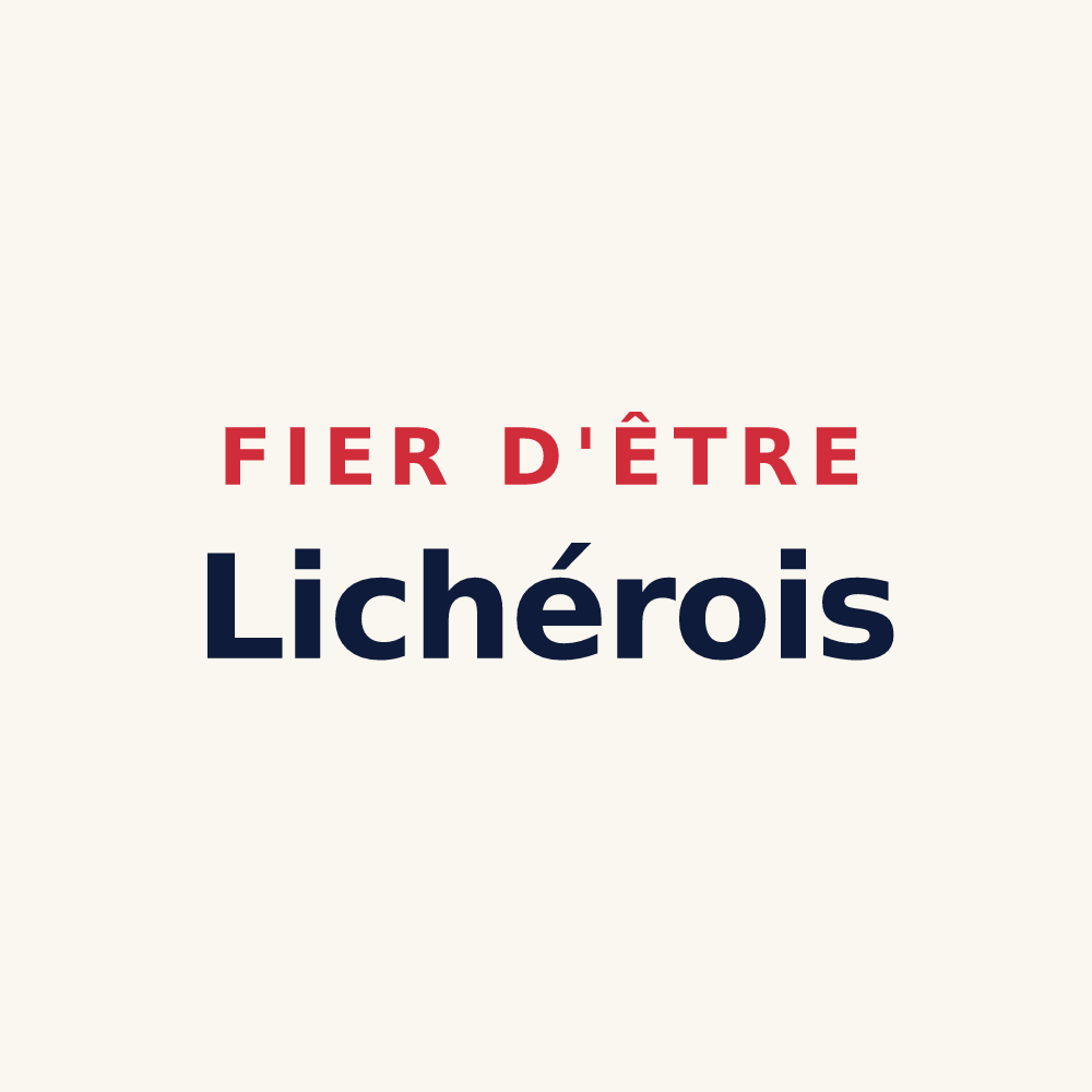 Tasse « Fier d'être Lichérois » — design pour Lichères-sur-Yonne