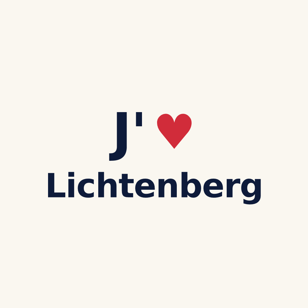 Tasse personnalisée Lichtenberg — design J'aime Lichtenberg
