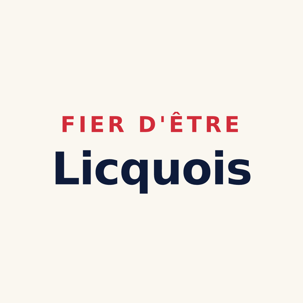 Tasse « Fier d'être Licquois » — design pour Licques