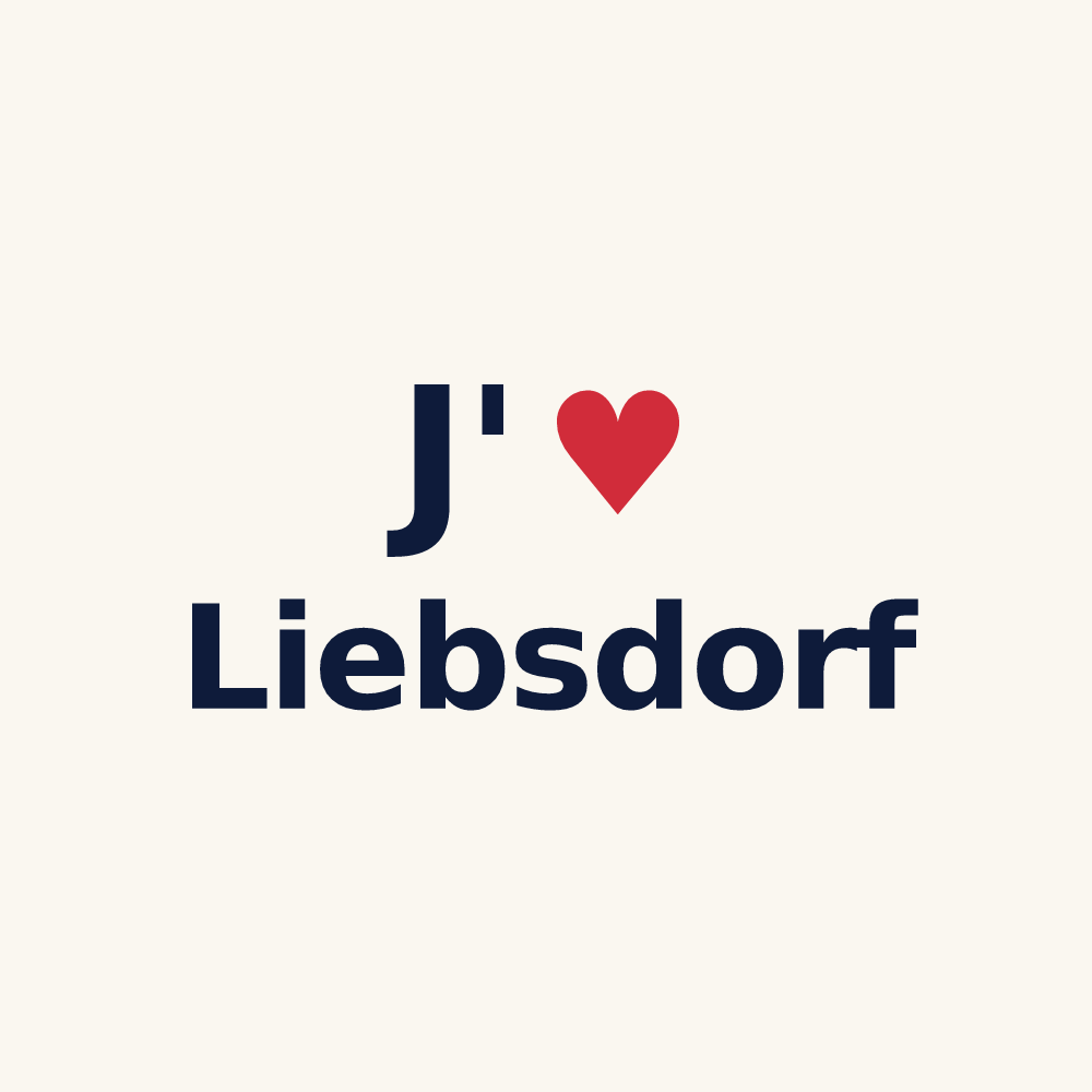 Tasse personnalisée Liebsdorf — design J'aime Liebsdorf