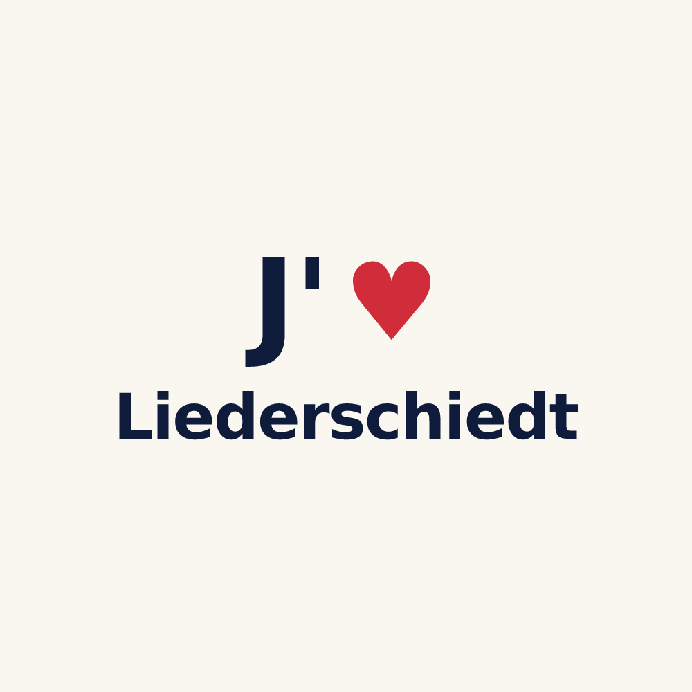 Tasse personnalisée Liederschiedt — design J'aime Liederschiedt
