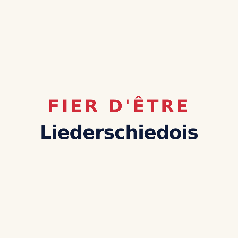 Tasse « Fier d'être Liederschiedois » — design pour Liederschiedt