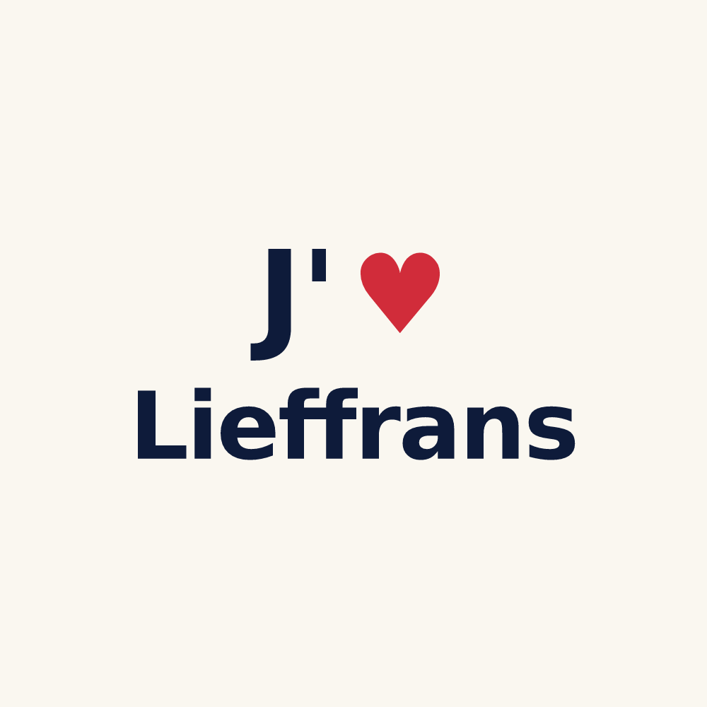 Tasse personnalisée Lieffrans — design J'aime Lieffrans