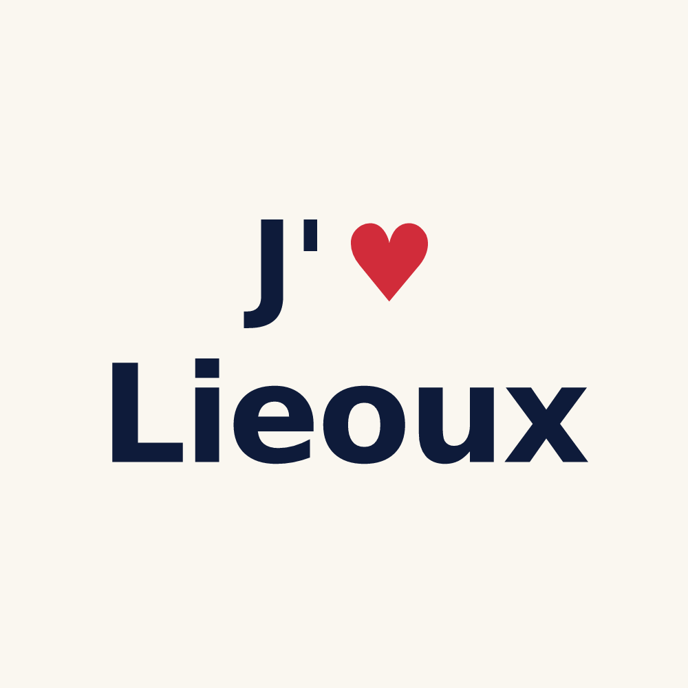 Tasse personnalisée Lieoux — design J'aime Lieoux