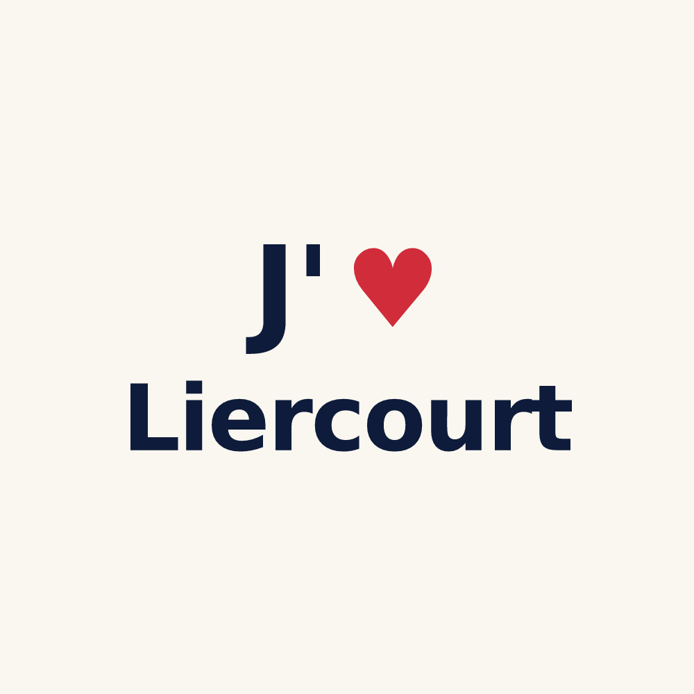 Tasse personnalisée Liercourt — design J'aime Liercourt